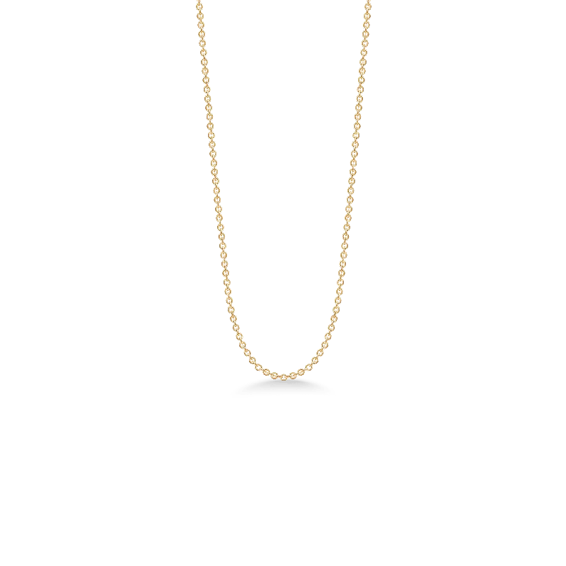 Ladies gemstone necklaces-Classic 14K Gold Necklace