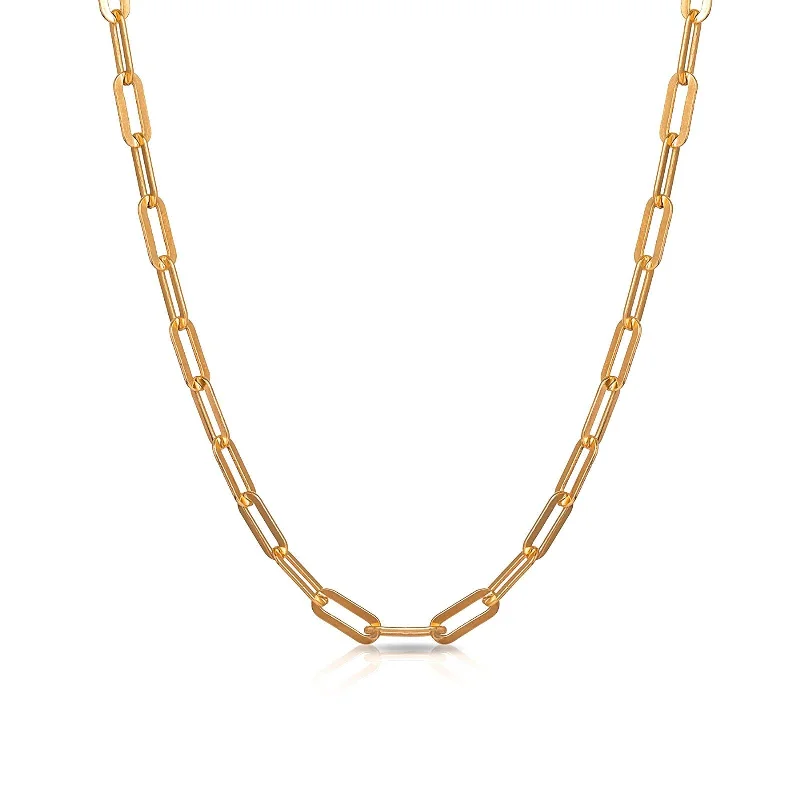 Ladies artistic pendant necklaces-Collar Chloe 18K Gold Plated Necklace