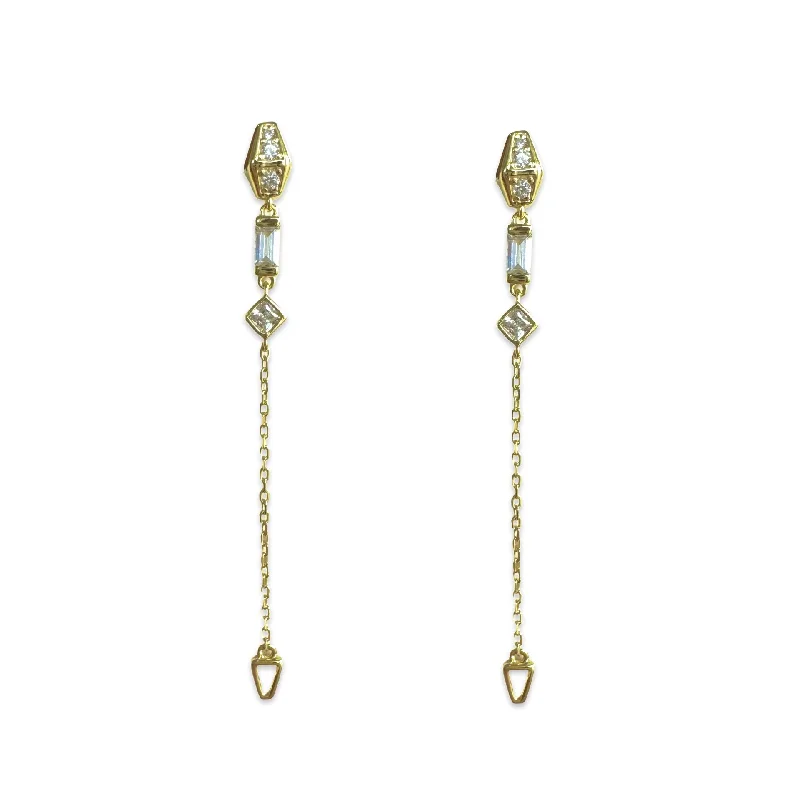 Ladies hoop earrings-Borisa Drop Earrings