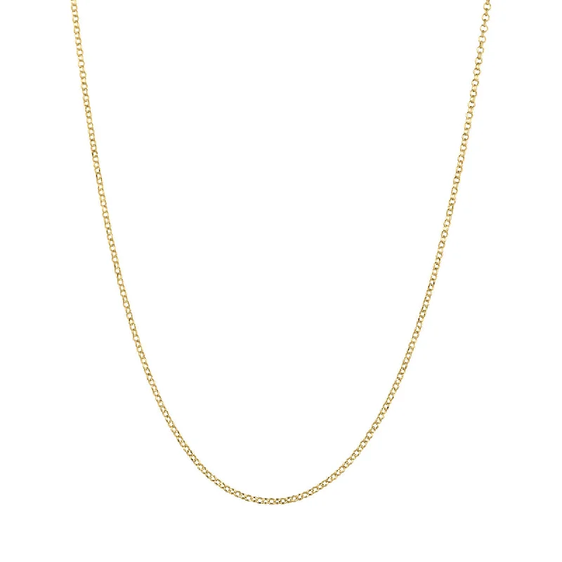 Ladies personalized necklaces-Whisper chain 18K Gold Plated Necklace