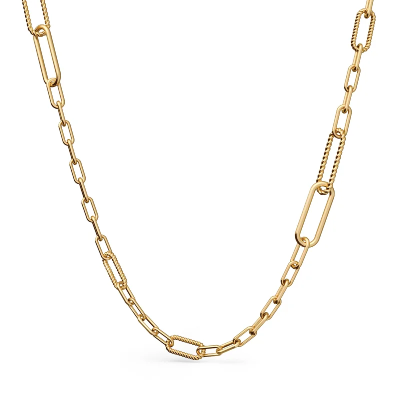 Ladies multi-strand necklaces-Elements N°3 18K Gold Necklace