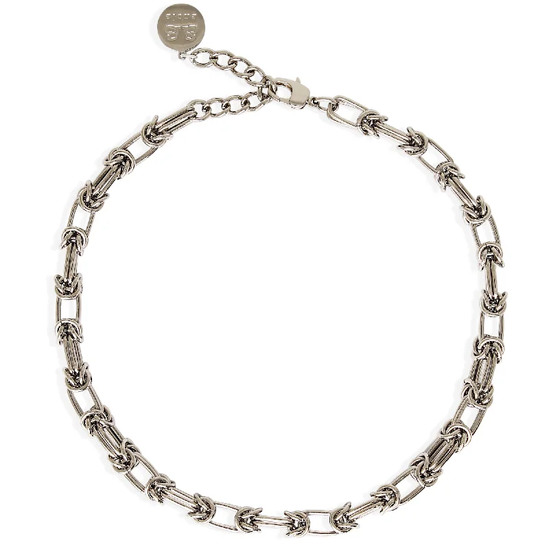 Ladies luxury necklaces-Zion Silver Necklace