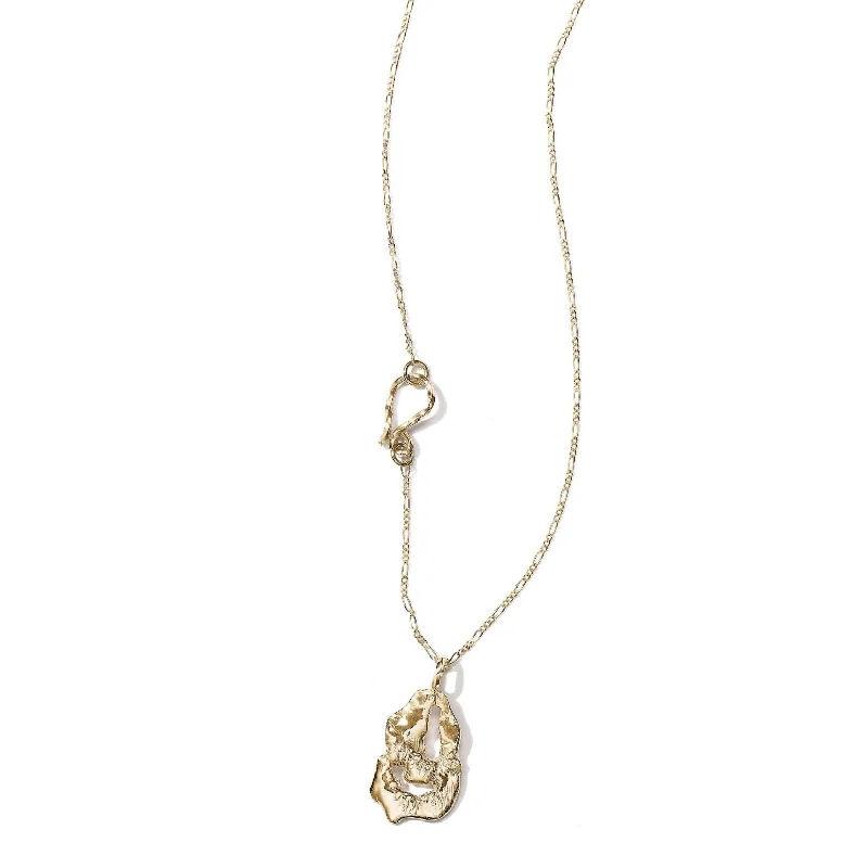 Ladies three-layer necklaces-Elysia Horizon 14k Gold Necklace