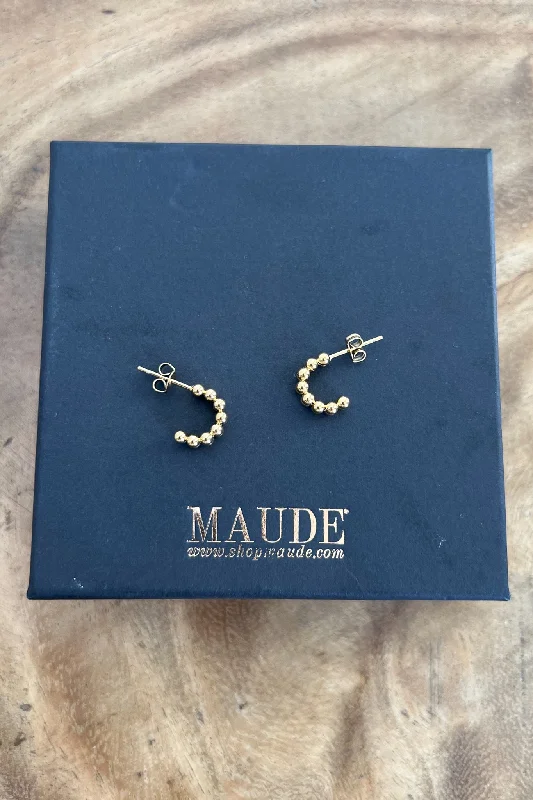 Ladies stud earrings with pearls-18K Maeve Dainty Earrings