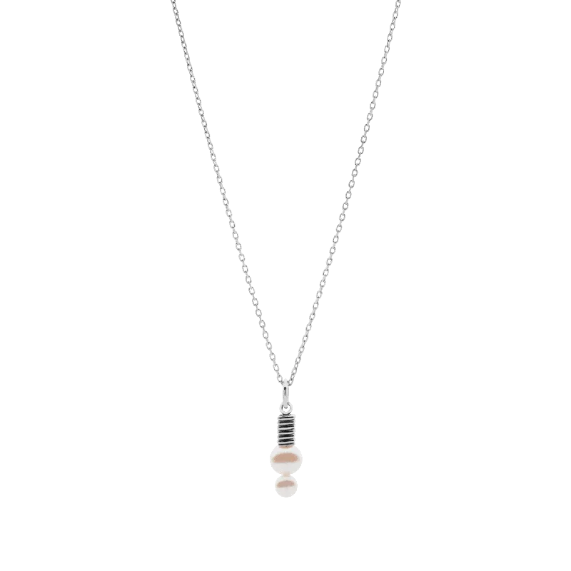 Ladies layered necklaces-Stella Point Necklace (pendant + chain) Silver