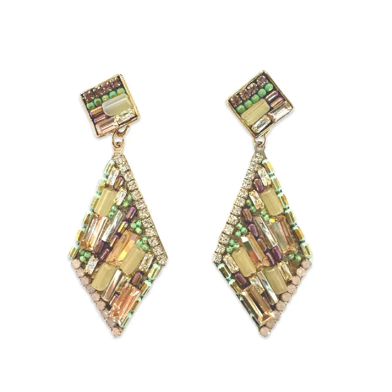 Ladies gold-plated earrings-Kayla Kite Statement Earrings