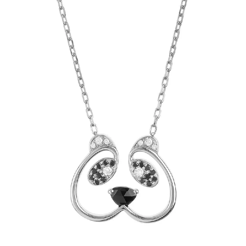 Ladies eternity necklaces-ANIMAUX Sweetie 18K Gold Necklace w. Diamond & Spinel