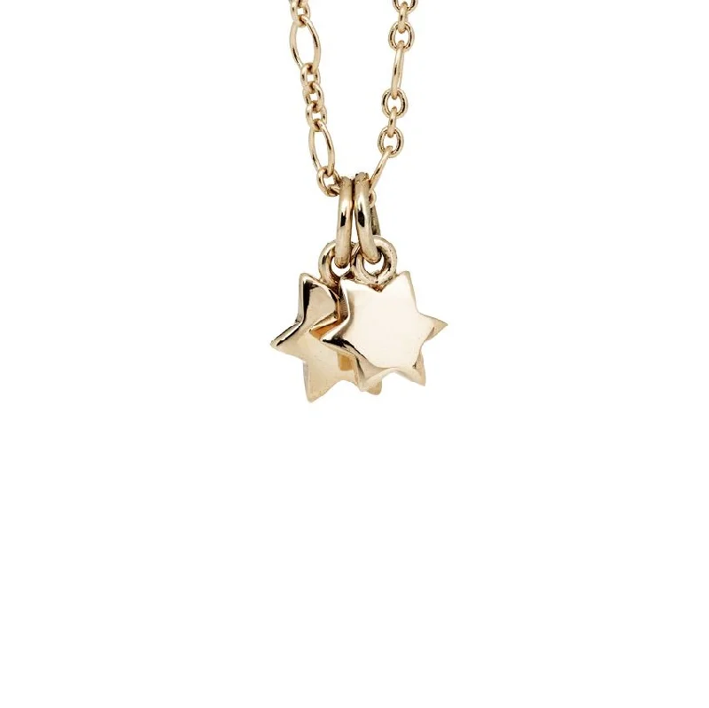 Ladies sapphire necklaces-Little star 14K Gold Necklace