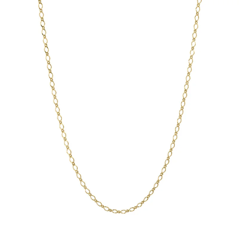 Ladies wedding anniversary necklaces-Wave chain 18K Gold Plated Necklace