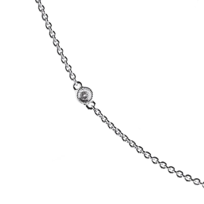 Ladies silver pendant necklaces-Signature Chain 18K Gold, Rosegold or Whitegold Necklace