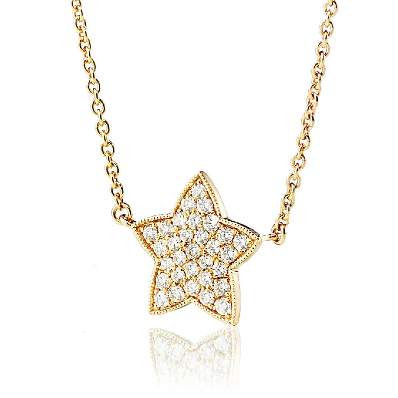 Ladies eternity necklaces-Star Universe 18K Gold, Rosegold or Whitegold Necklace