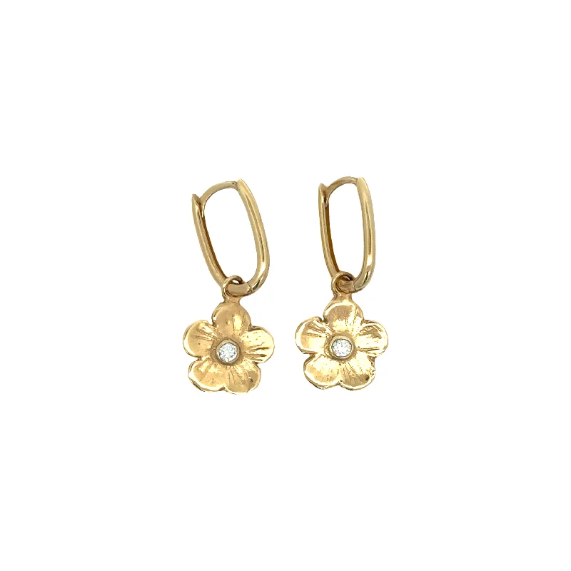 Ladies wedding earrings-Convertible Petunia Drops