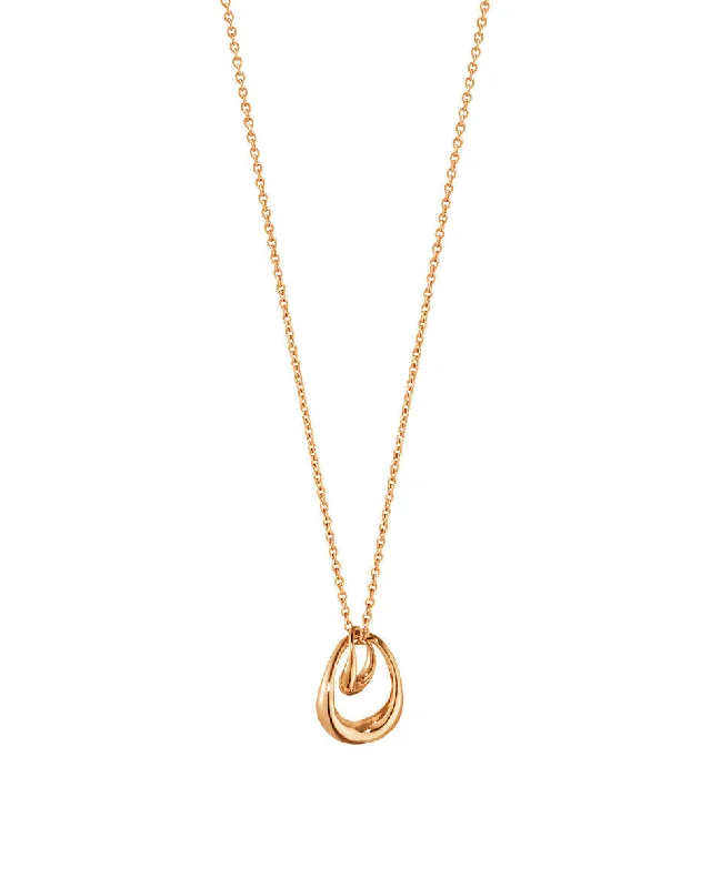 Ladies vintage necklaces-Offspring 18K Rose Gold Necklace