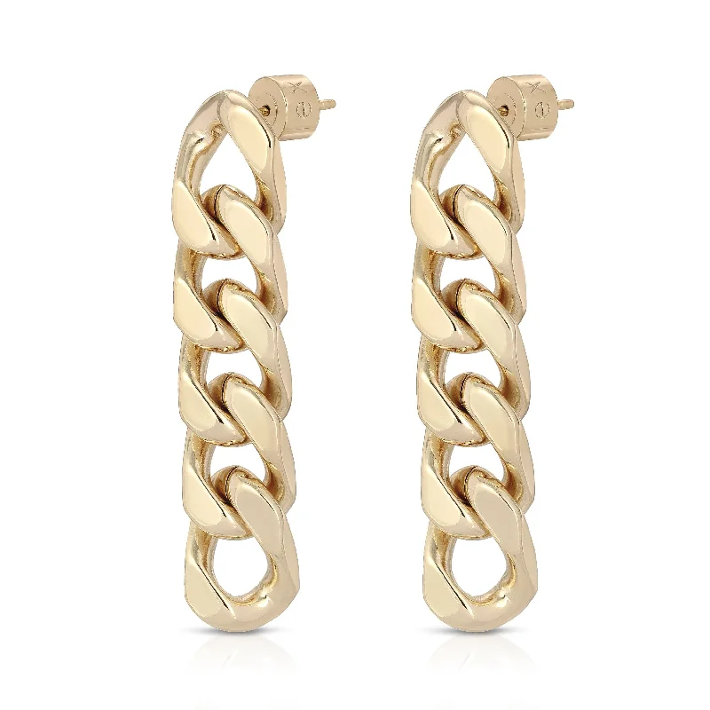 Ladies designer earrings-Taraji 5 Link Drop Earrings