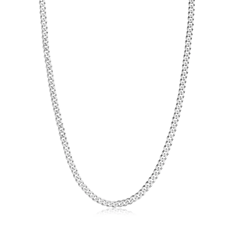 Ladies sterling silver pendant necklaces-Strada Silver Necklace