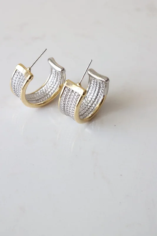 Ladies chic earrings-Far From Basic Hoops