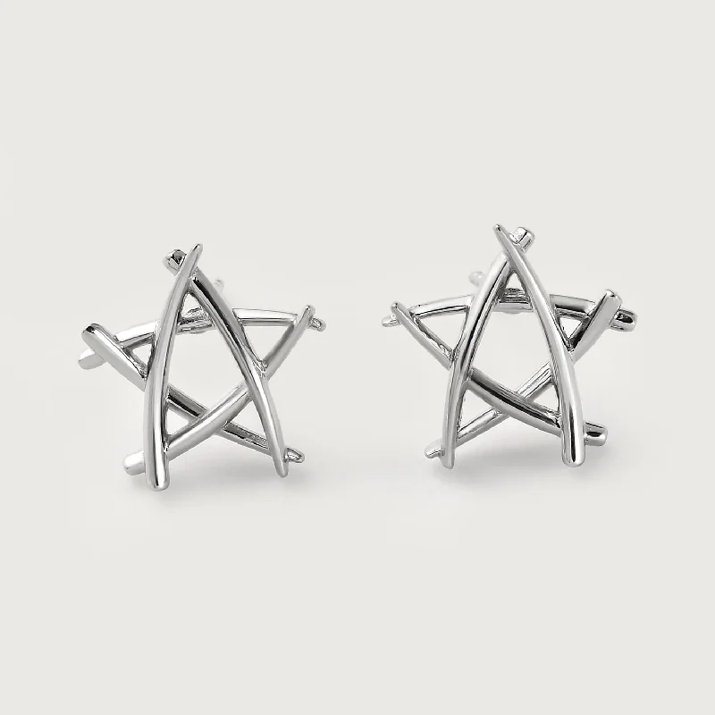 Ladies modern earrings-Molto Star Stud Earrings