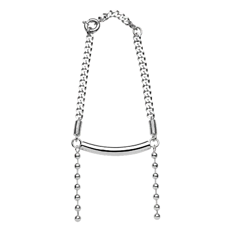 Ladies luxury necklaces-Unisex Choker Silver