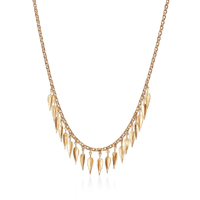 Ladies fashion jewelry necklaces-Futura Jewelry | Adeia 18K Gold Necklace