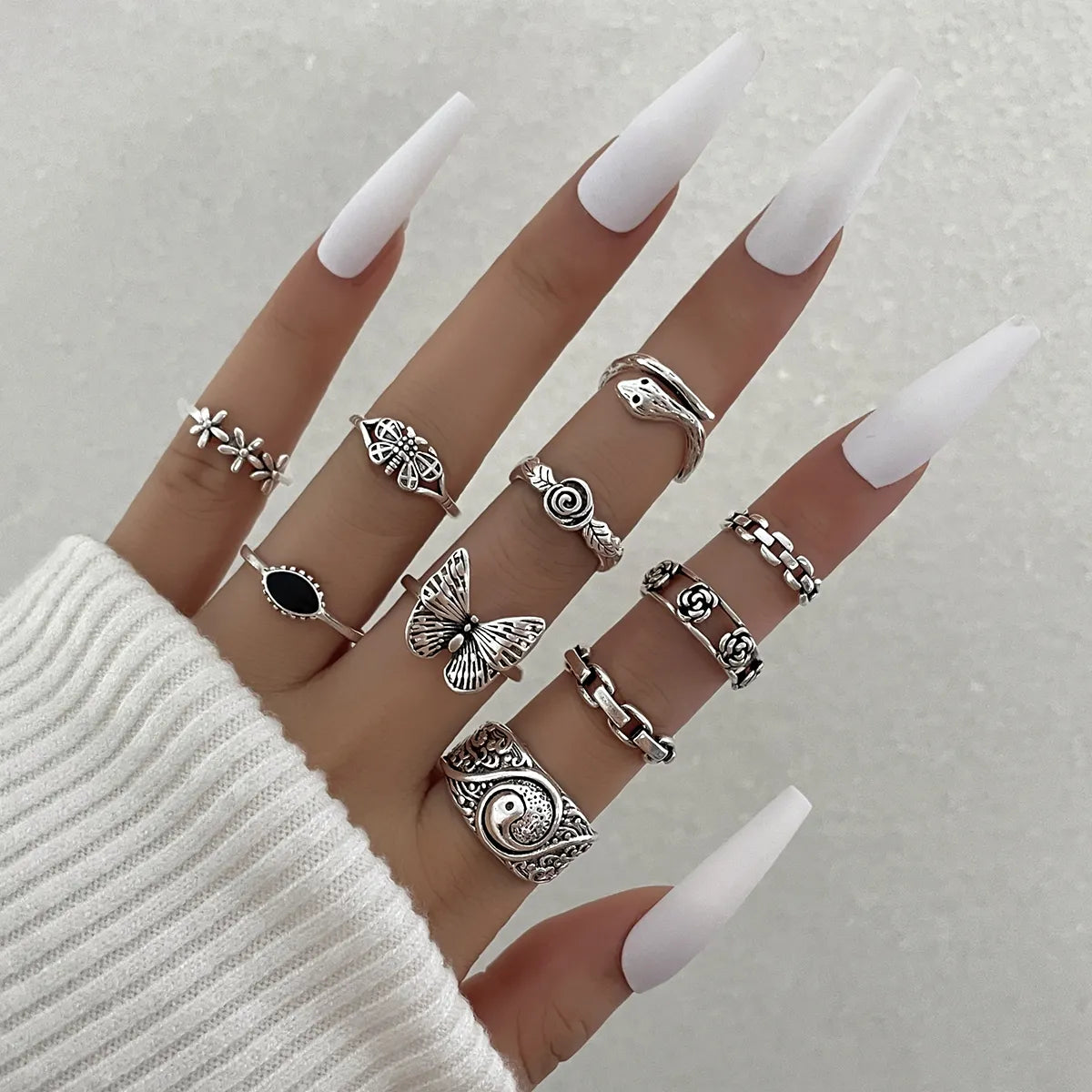 Ladies pearl rings-Fashion Geometric Alloy Plating Women's Rings