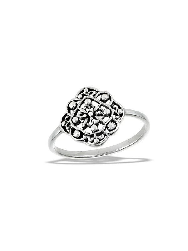 Ladies family rings-Ornate Filigree Ring