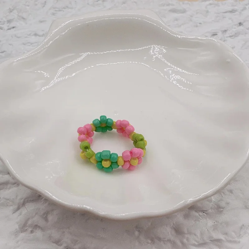 Lace Ring (Pink Green)