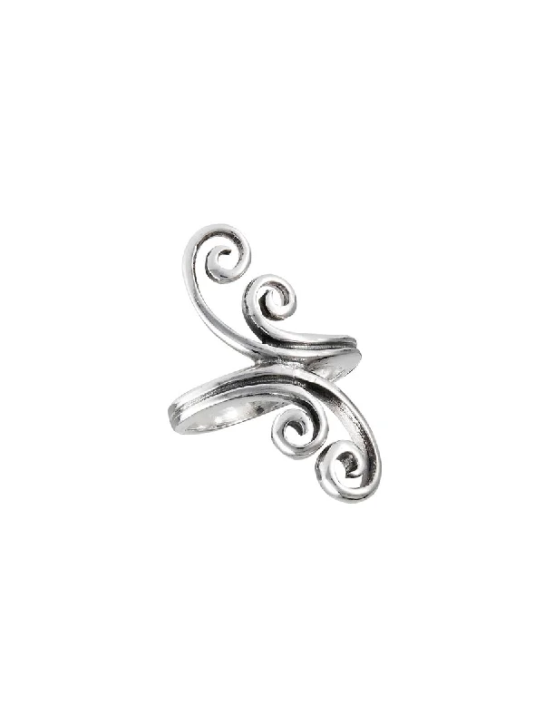 Ladies infinity rings-Clashing Waves Statement Ring