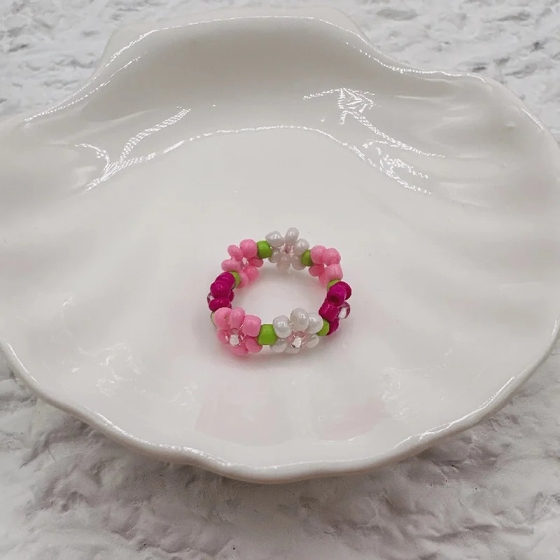 Lace Ring (Pink and White)