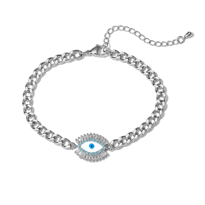 White Gold Color Bracelet 17 + 5cm