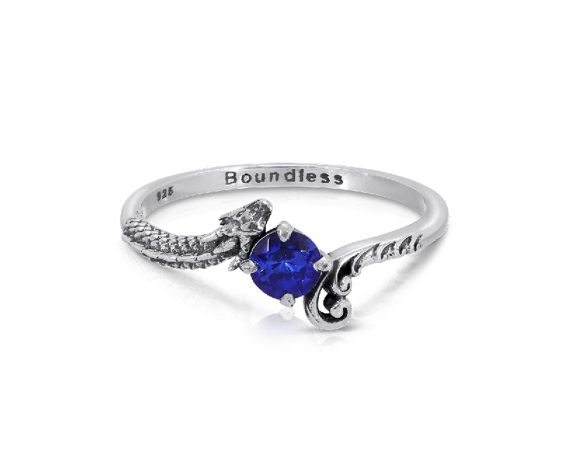 Ladies wedding rings-Dragons of the Elements Ring - Water - "Boundless"