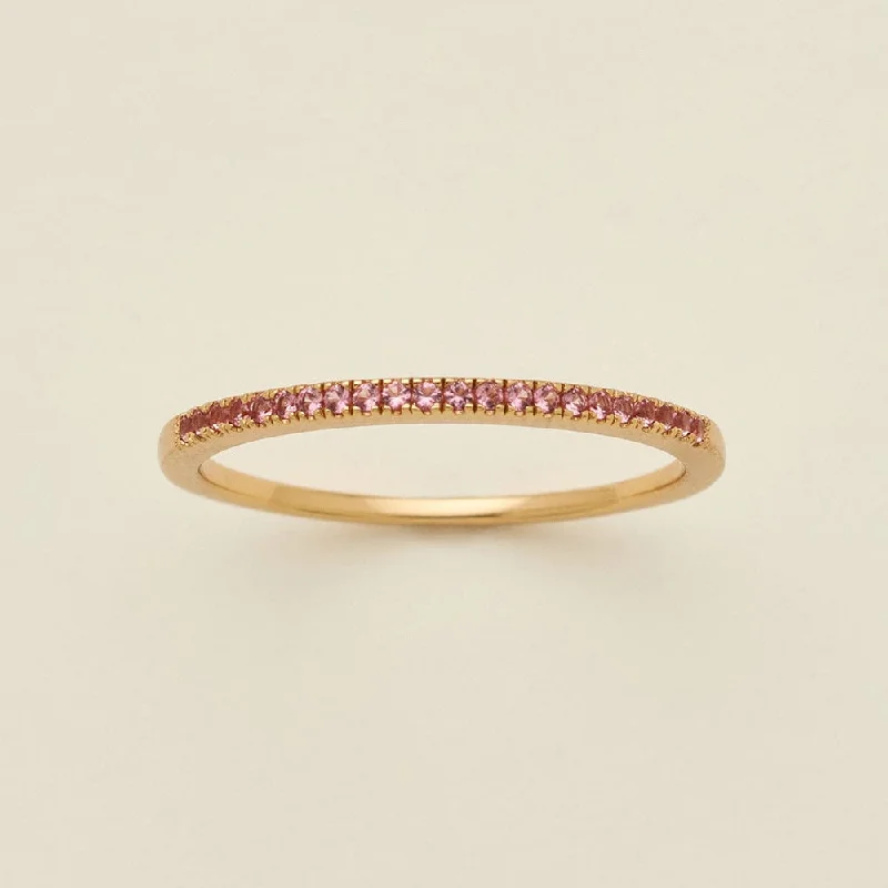 Ladies gold wedding rings-October Birthstone Stacking Ring