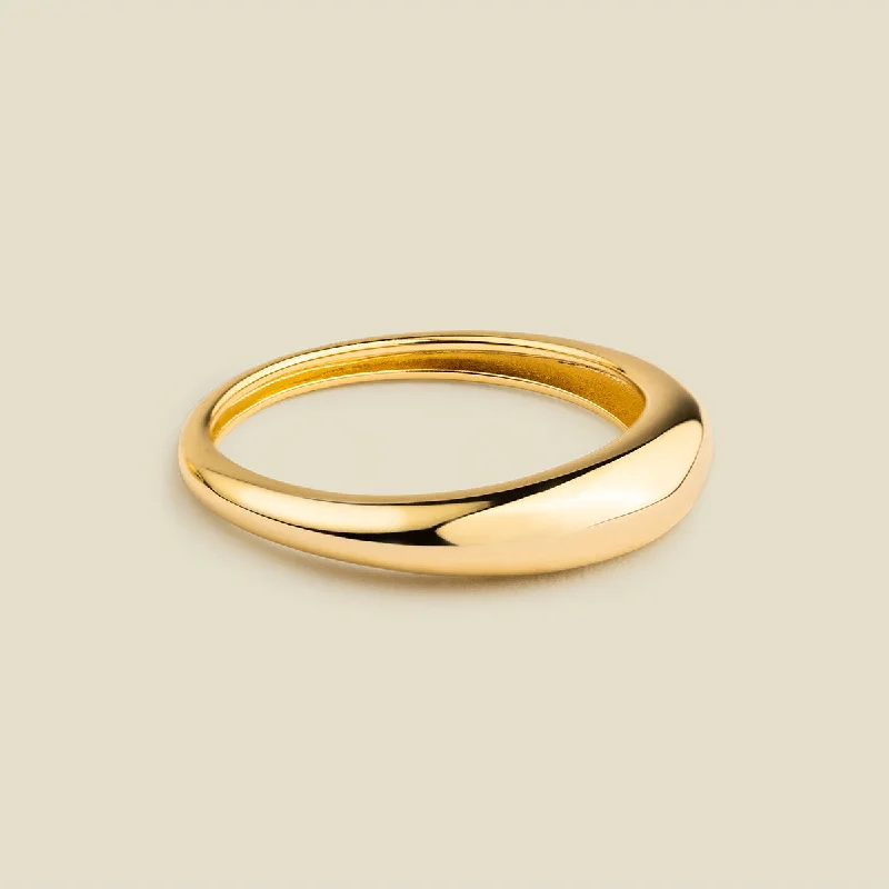 Ladies unique gold rings-Mini Gloss Ring