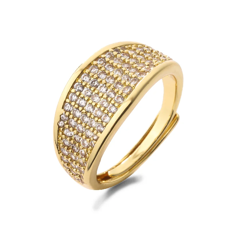 Gold Full Diamond Rectangular