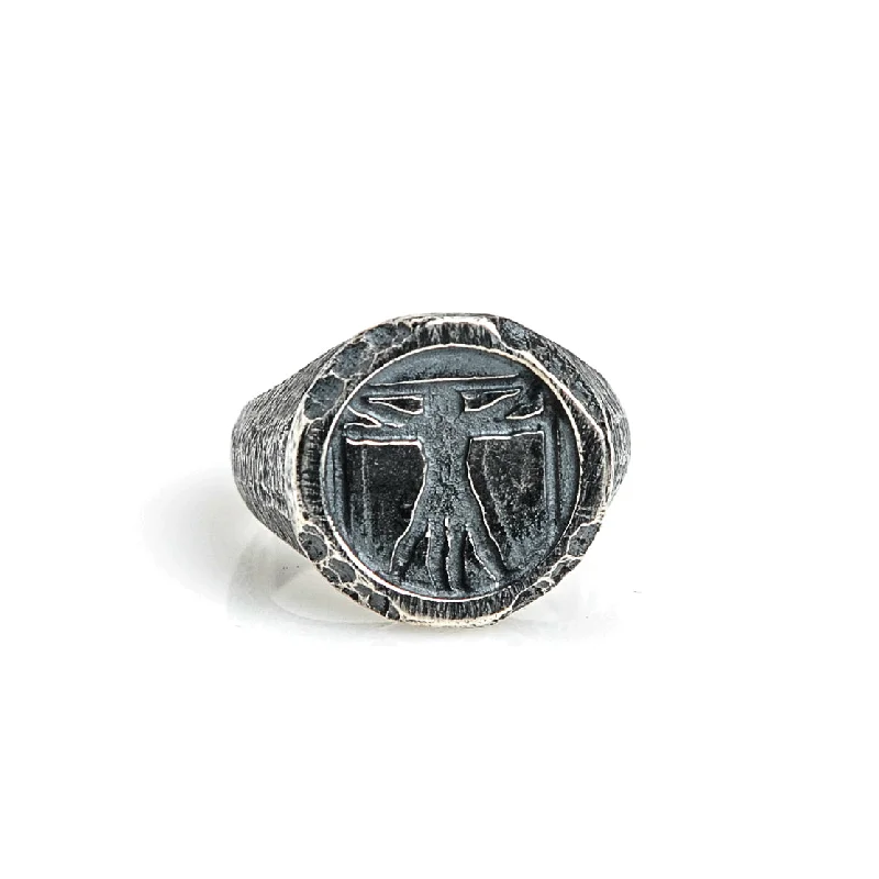 Ladies men’s rings for women-Vitruvian Ring