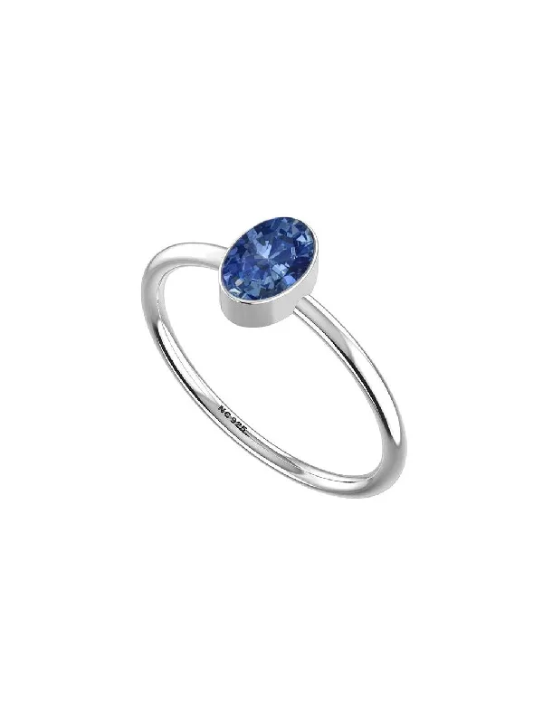 Ladies antique rings-Petite Cut Kyanite Ring