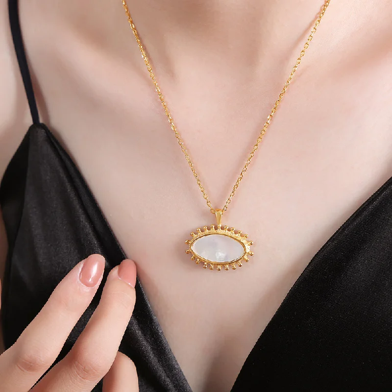 P1533-Gold Cross Necklace-45+5cm