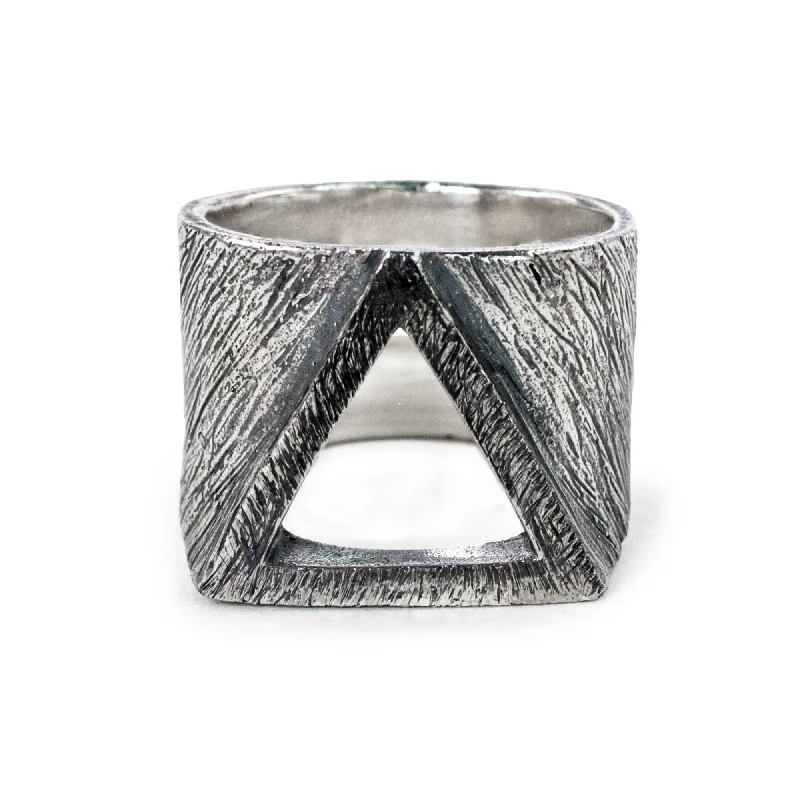 Ladies unique rings-Triangle Ring