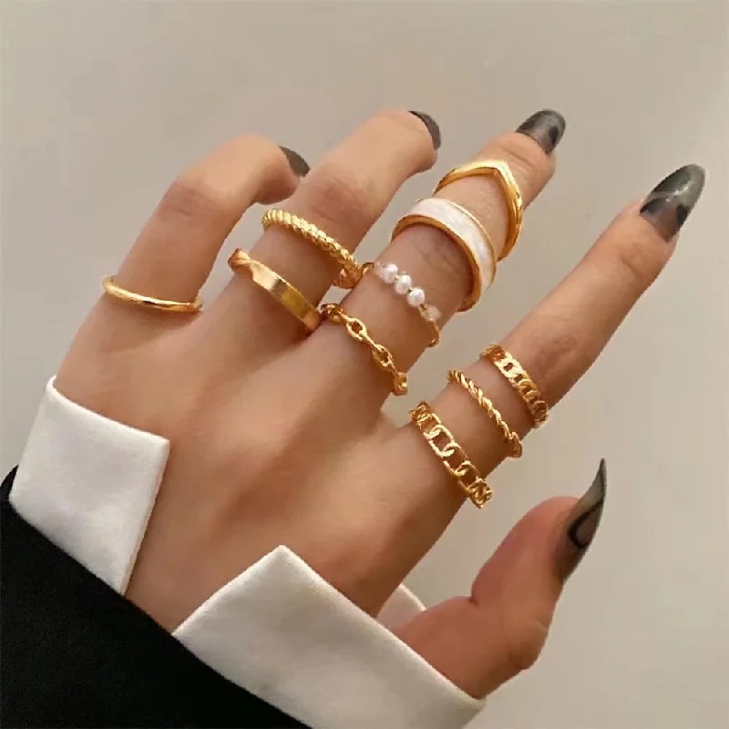 Ladies pear-shaped rings-Streetwear Insect Alloy Plating Women's Rings