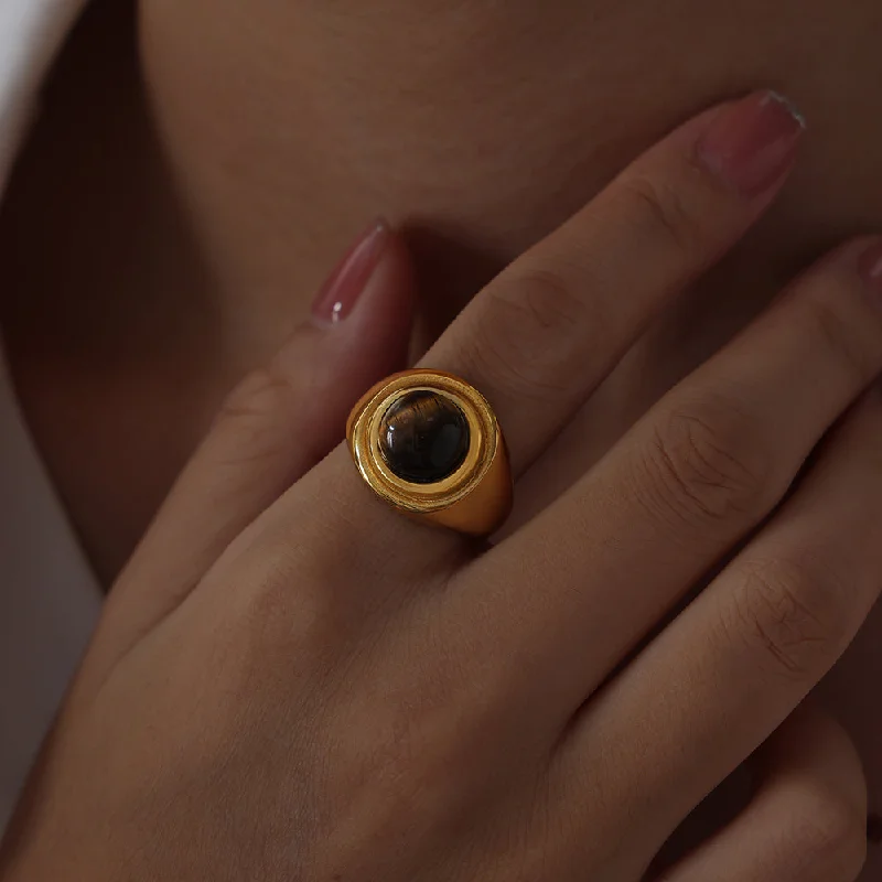 Gold Tigereye Ring-No. 6