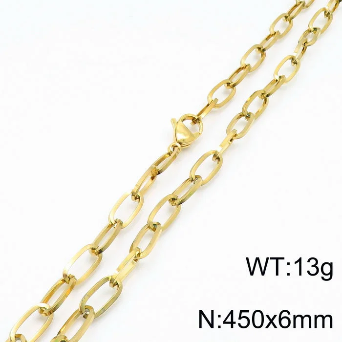 Gold 450 * 6mm = Necklace Kn197231-Z