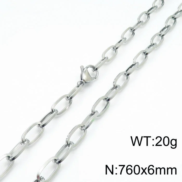 Steel 760 * 6mm = Necklace Kn197245-Z