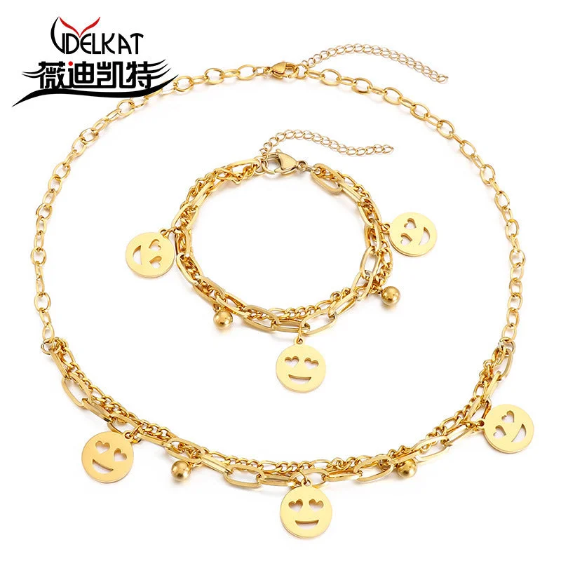 Gold Necklace KN203255-Z