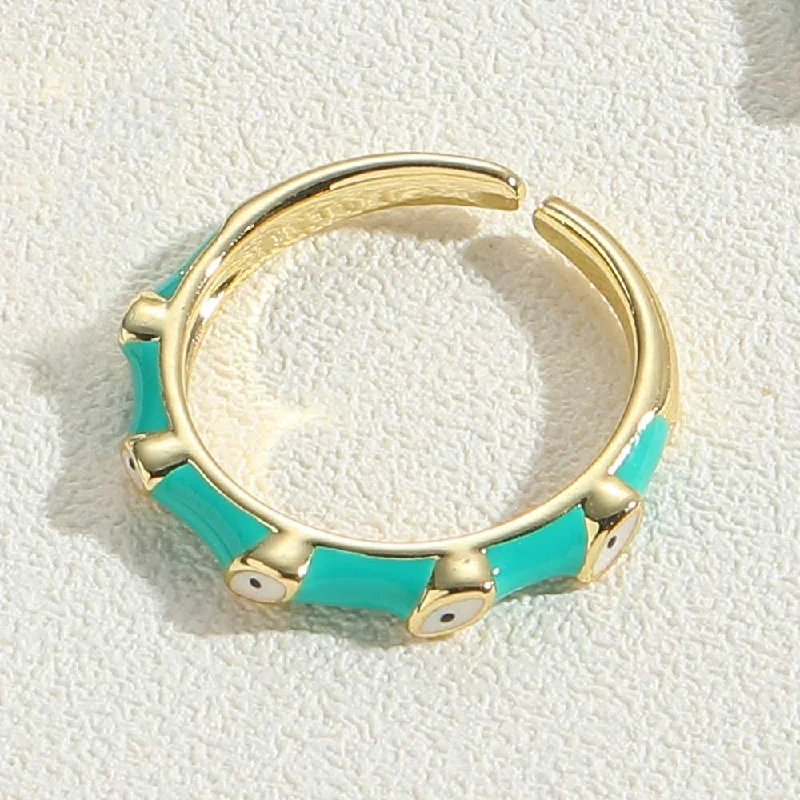 Green Dripping Ring