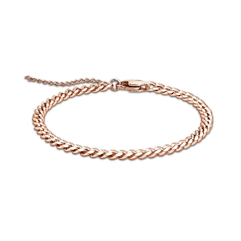 Rose Gold Lobster Buckle Side Bracelet