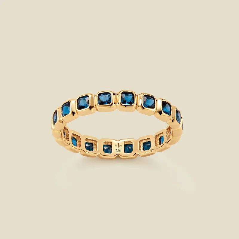 Ladies cross rings-September Birthstone Eternity Ring