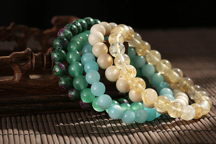 Ladies precious stone bracelets-Jewelry Simple Jewelry Turquoise Multi-color Optional Player String Bracelet Wholesale