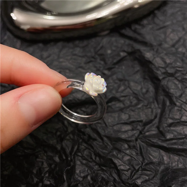 Colored Small Rose Ring