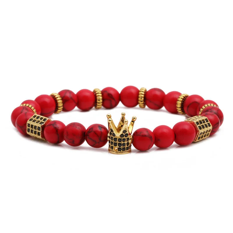 Red Pine Crown Beads