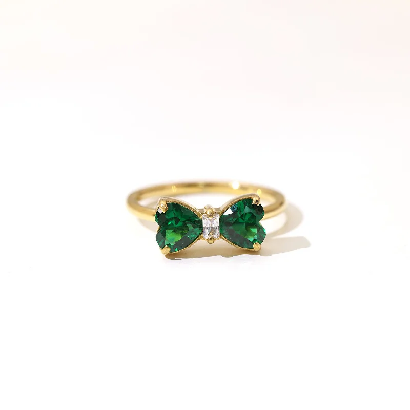 Gold + Green Diamond