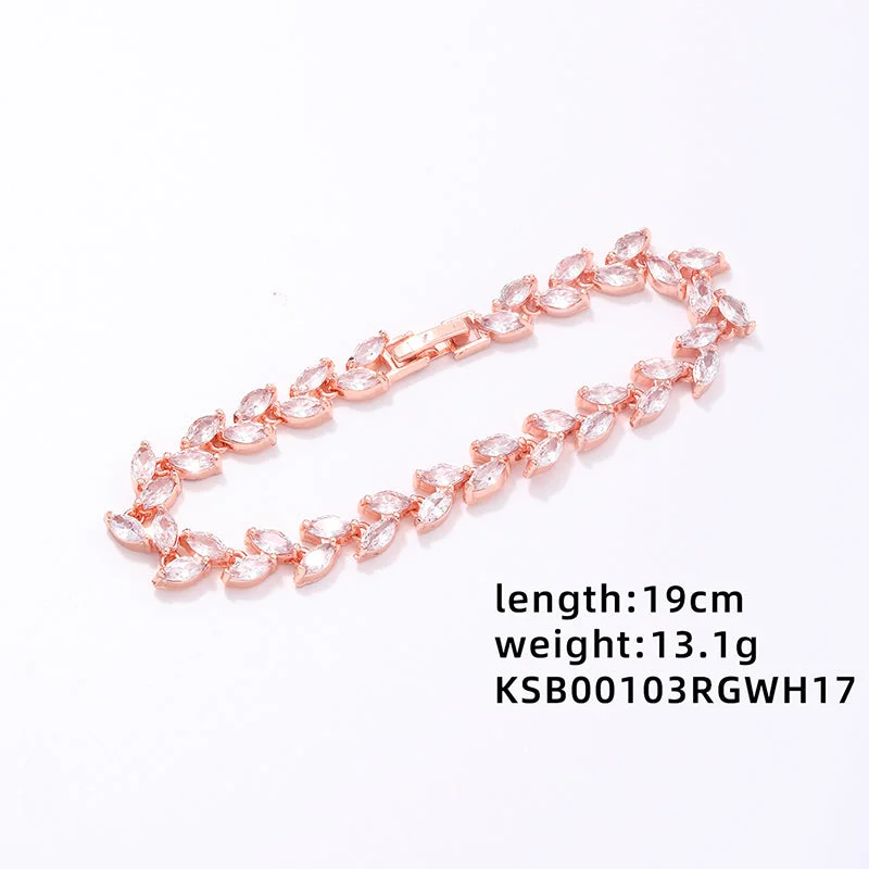 Rose Gold White Diamond 17cm